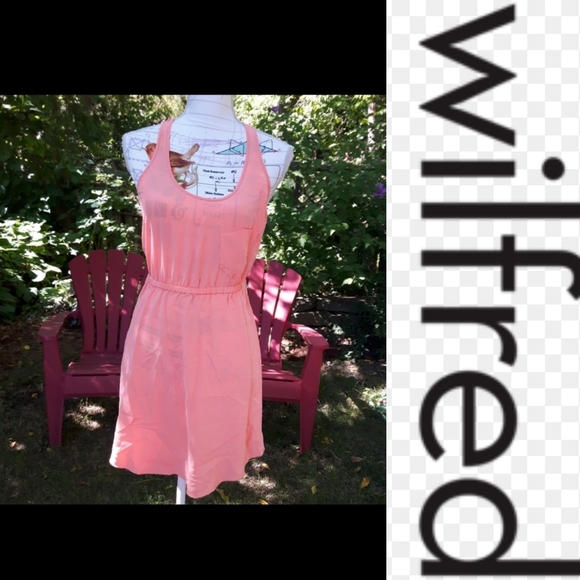 size xxs Wilfred silk orange mini dress 💞💗 - Picture 12 of 16